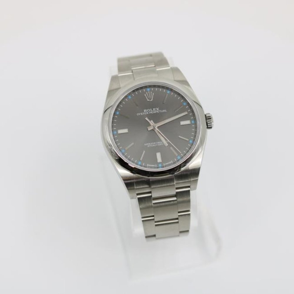 Rolex Silver Oyster Perpetual - Picture 7 of 11
